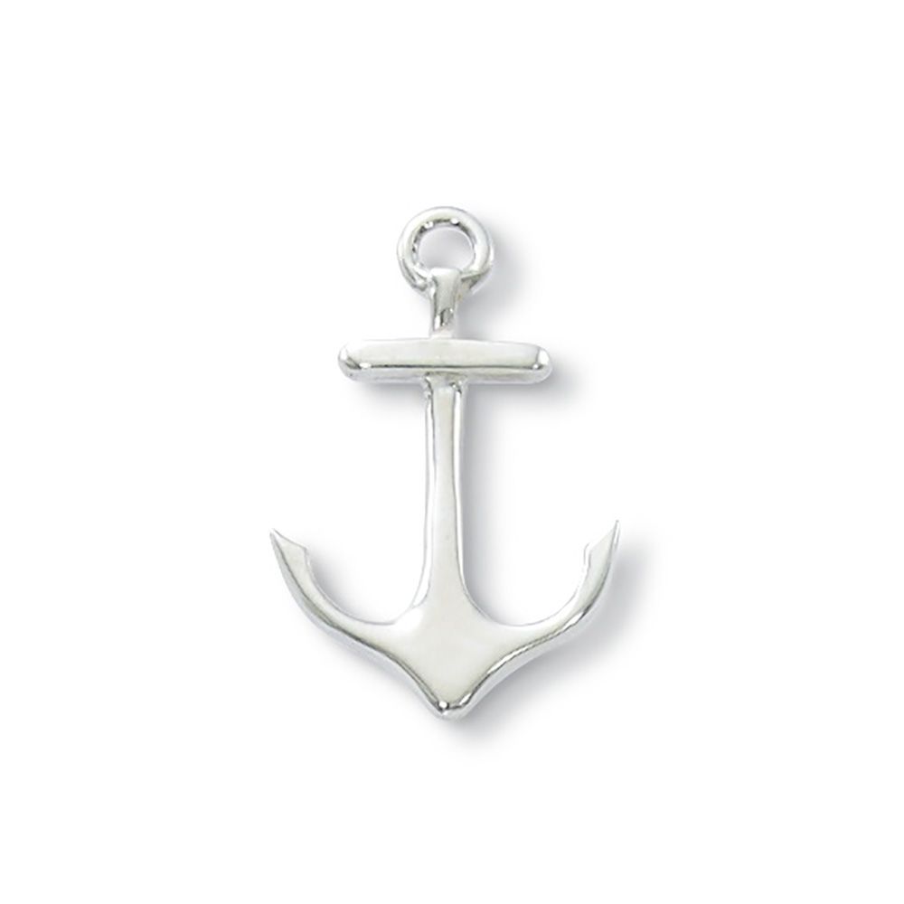 Sterling Silver Anchor Lapel Pin