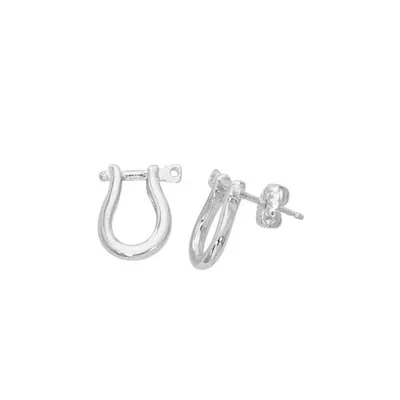 Sterling Silver Shackle Studs