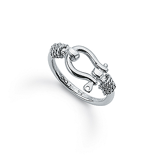 Sterling Silver Shackle Ring