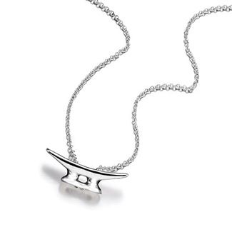 Sterling Silver Cleat Necklace - Medium