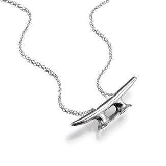 Sterling Silver Cleat Necklace - Large