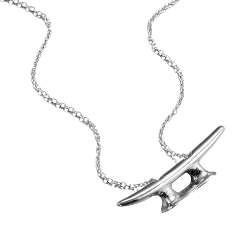 Sterling Silver Cleat Necklace - Large