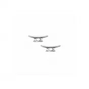 Sterling Silver Cleat Earrings - Medium