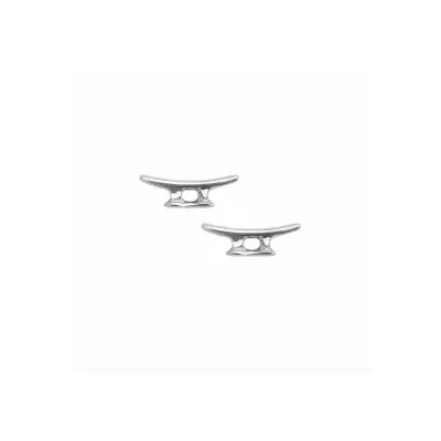 Sterling Silver Cleat Earrings - Medium