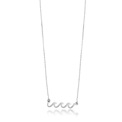 Sterling Crashing Waves Necklace