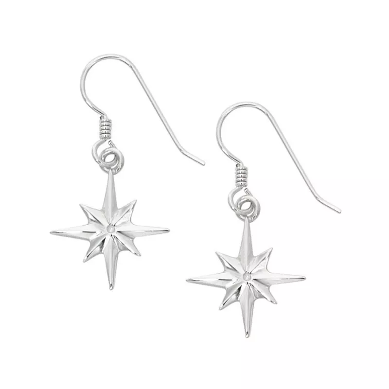 Compass rose earrings 2025