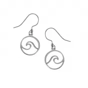 Sterling Silver Wave Earrings