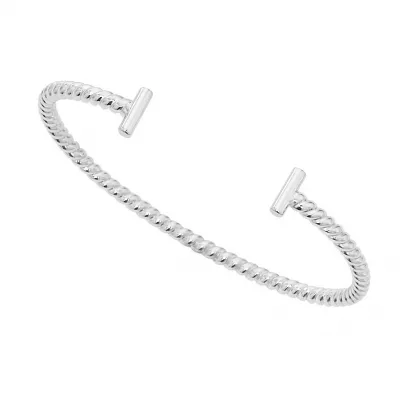 Sterling Twist Cuff Bracelet