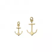 Gold Anchor Pendant 
