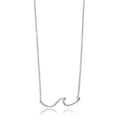 Sterling Wave Necklace