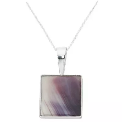 Quahog Hyannis Square Necklace