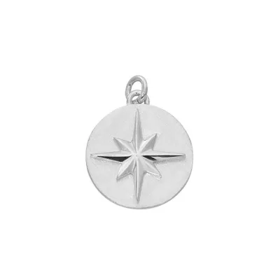 Silver Compass Rose Disc