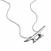 Sterling Silver Cleat Necklace - Large